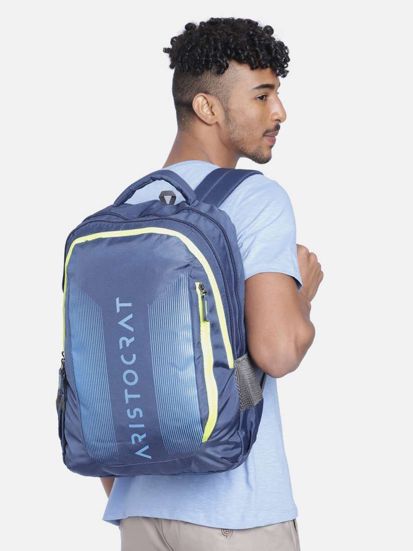 Aristocrat 34 ltrs blue laptop backpack store