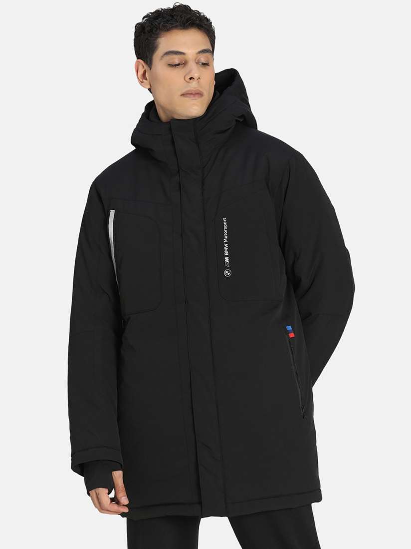 Buy PUMA Motorsport Men Black Longline BMW Relaxed Fit Motorsports Jacket Jackets for Men 17868396 Myntra