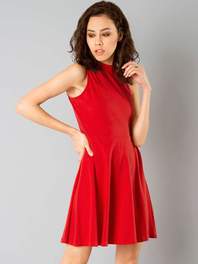 Buy FabAlley Women Red A Line Dress Dresses for Women 1786856 Myntra