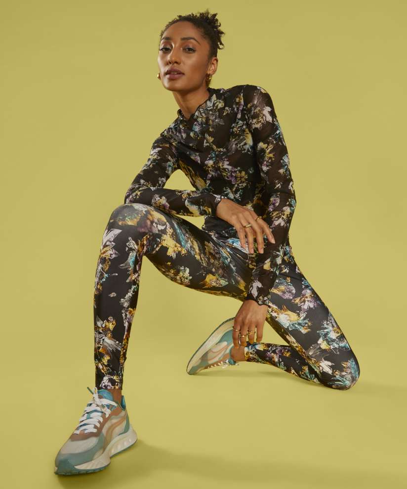 Puma floral leggings hot sale