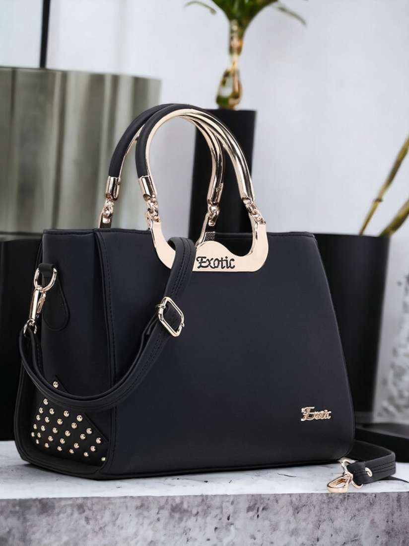 Buy Exotic Black Structured Handheld Bag Handbags for Women 17871072 Myntra