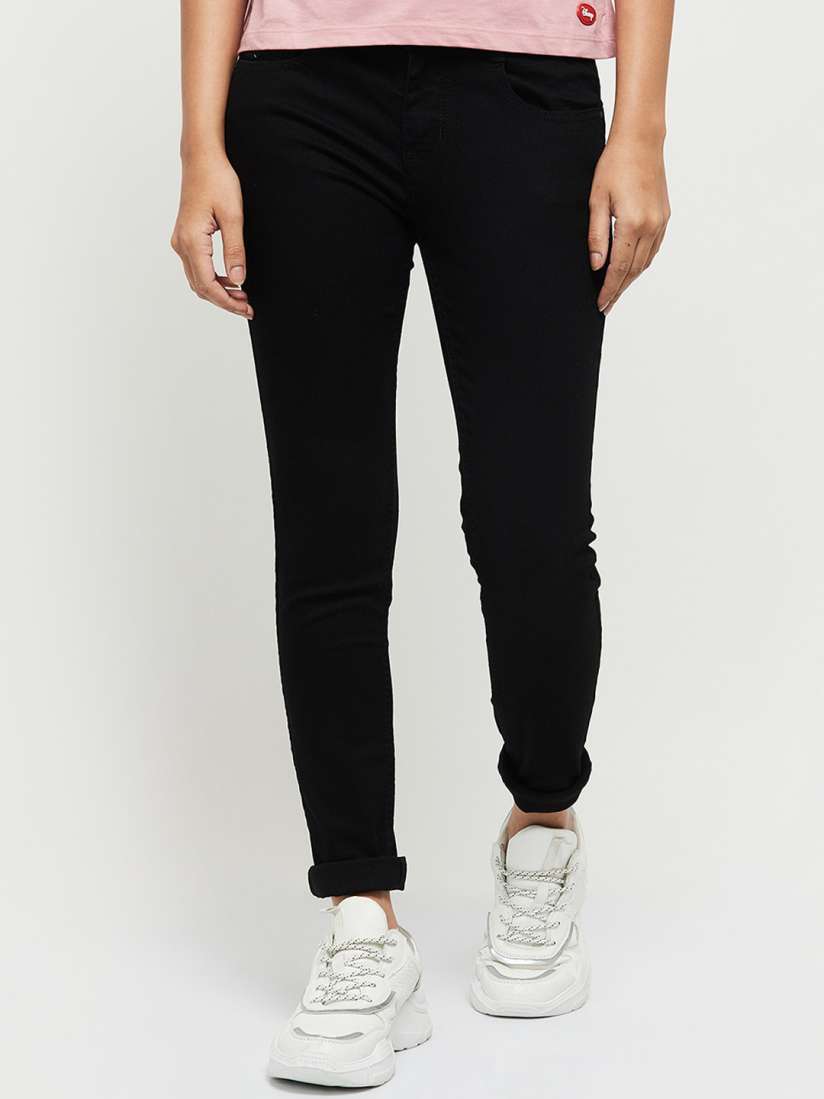 Black jeans on myntra 2025