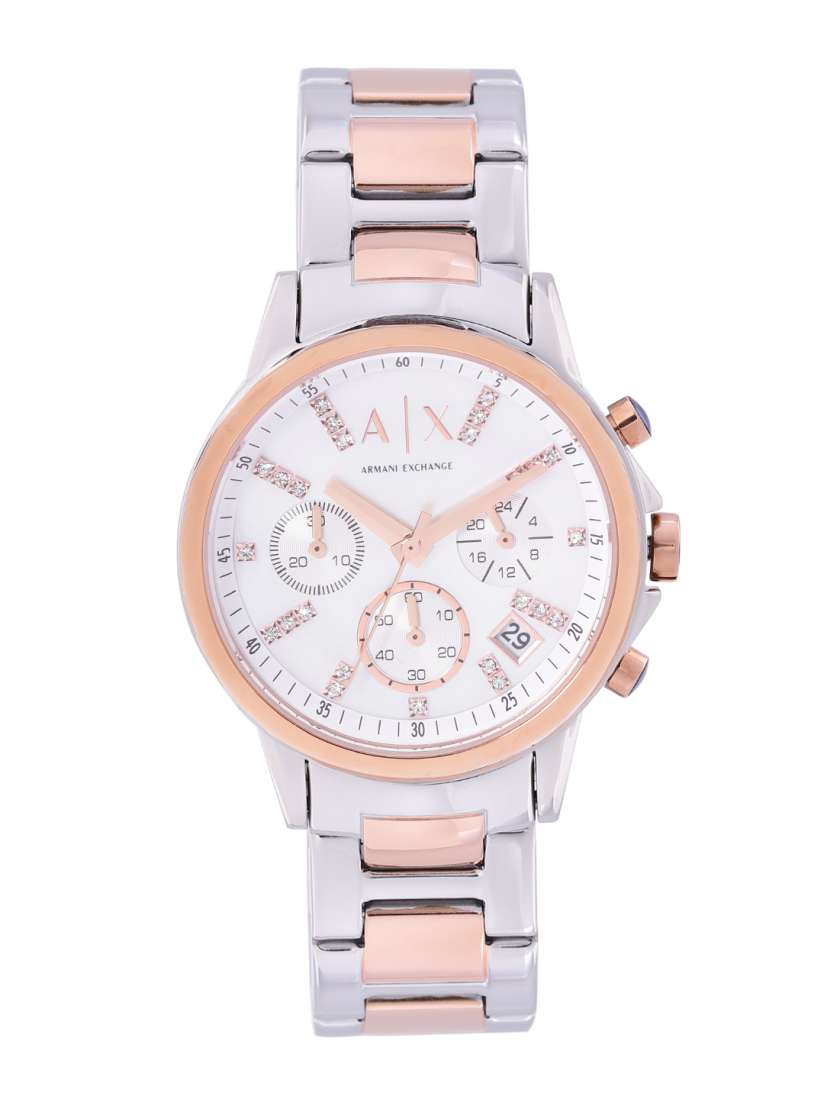 Buy Armani Exchange Women White Embellished Dial Bracelet Style Straps Analogue Watch AX4331 Watches for Women 17874450 Myntra