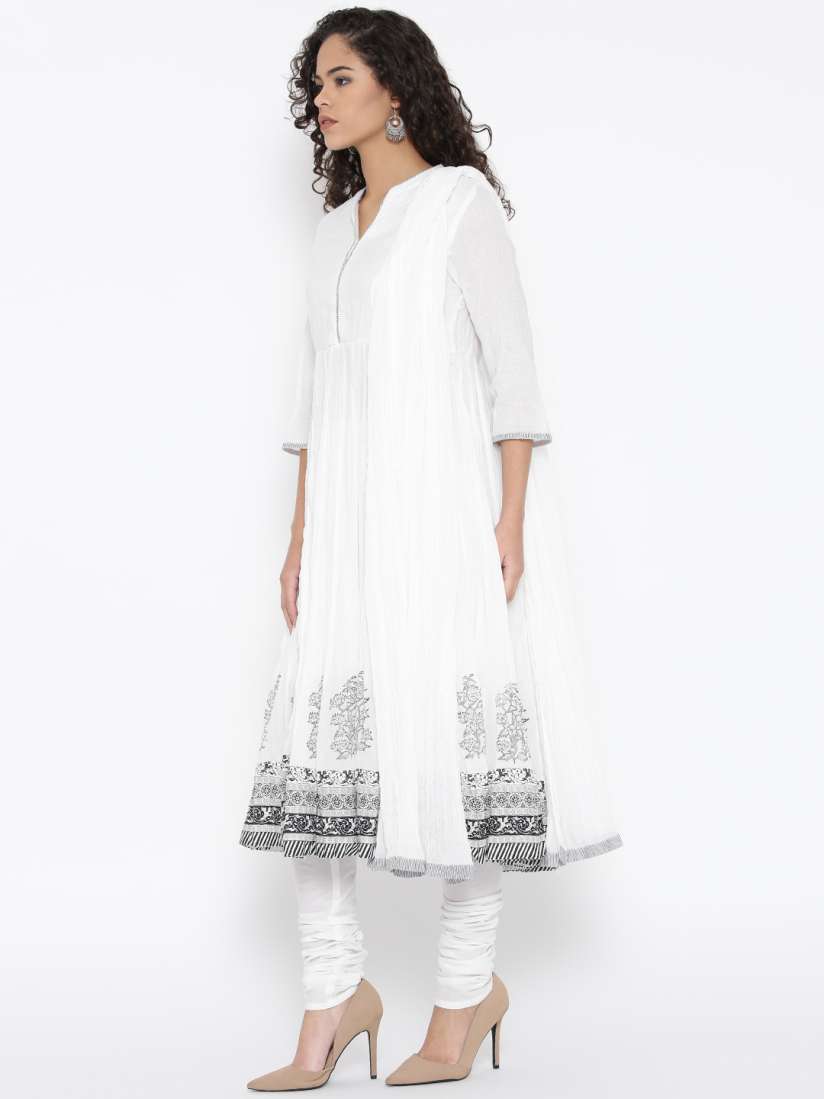 Biba white anarkali new arrivals