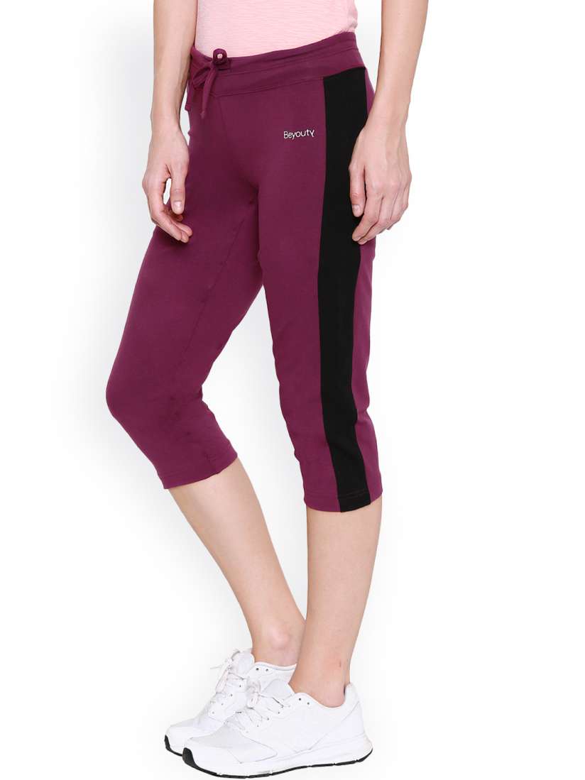 Burgundy capris best sale