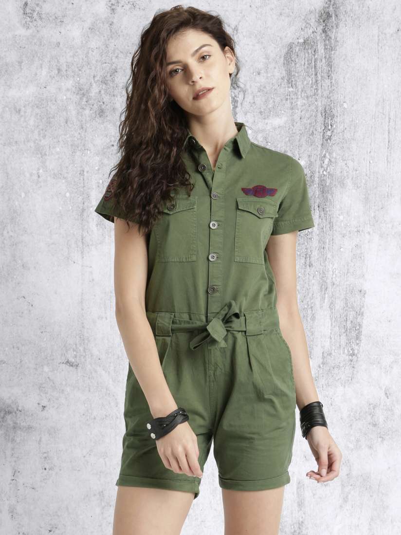 Green romper women new arrivals