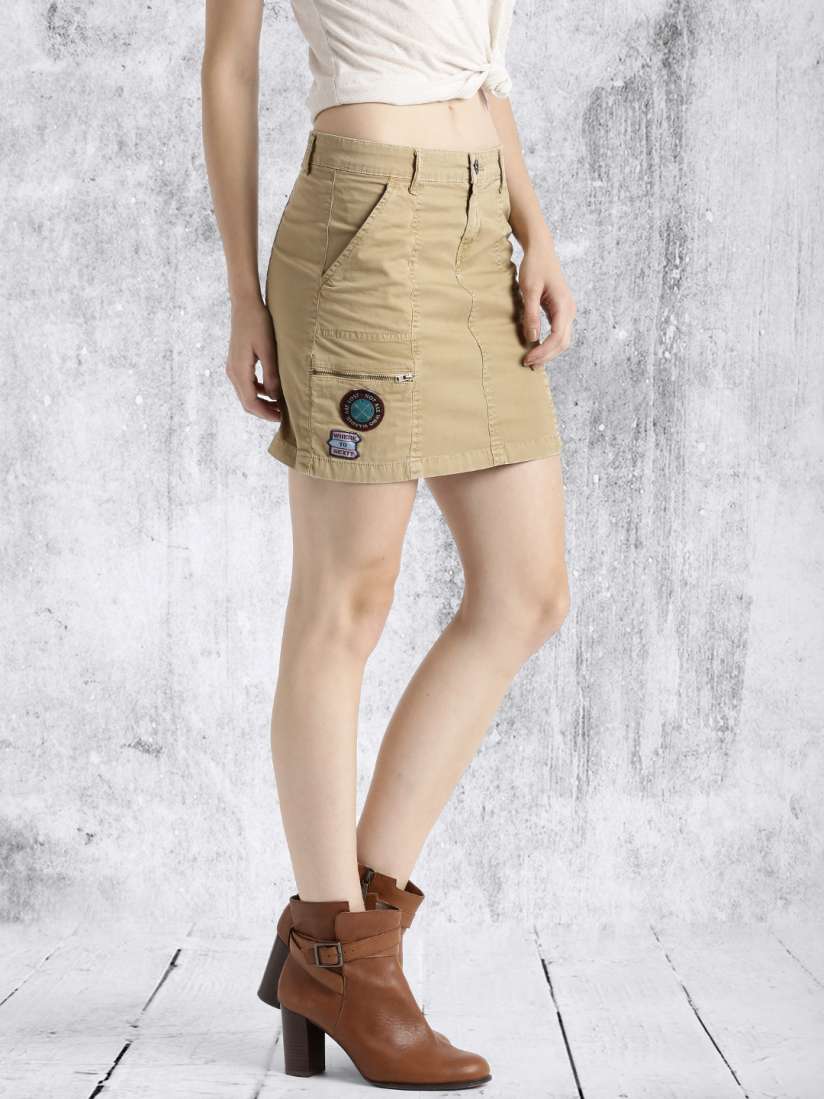 Khaki skirt womens 2017 2025