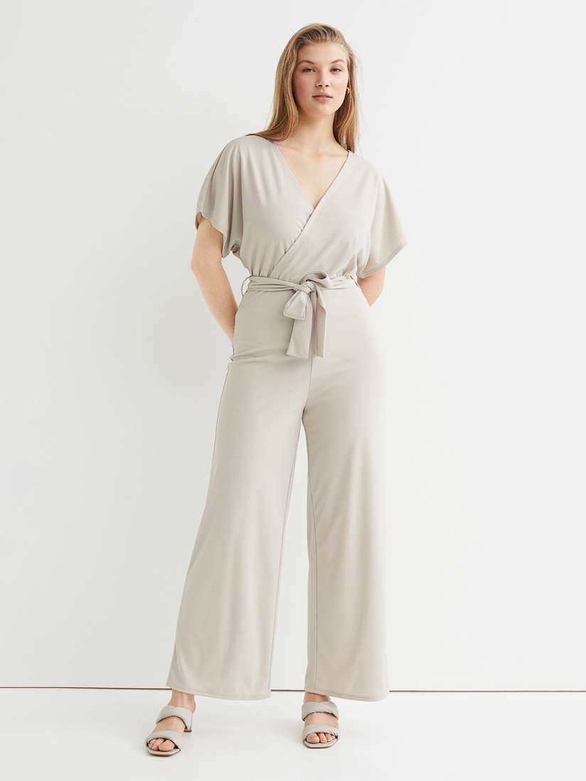 H&m v neck jumpsuit cheap