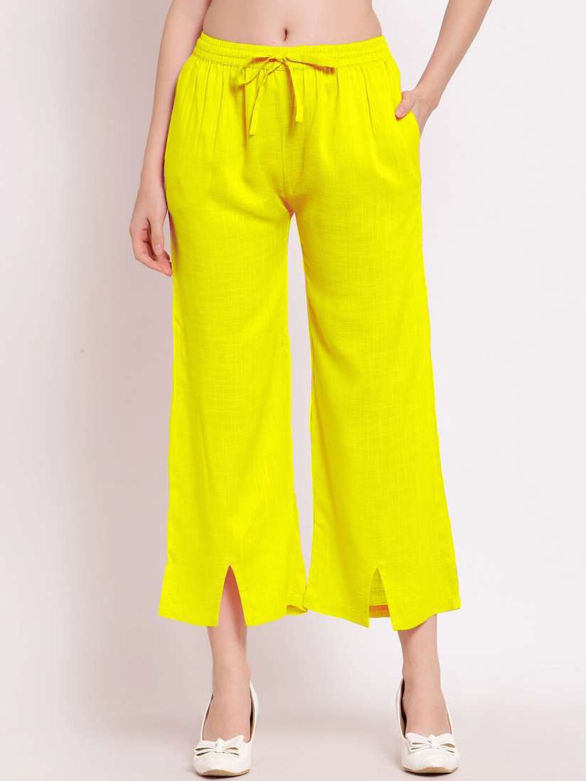 Buy PATRORNA Women Yellow Capris Capris for Women 17885178 Myntra