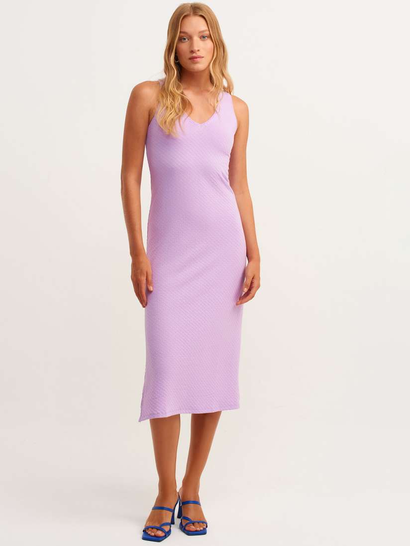 Lavender bodycon midi dress online