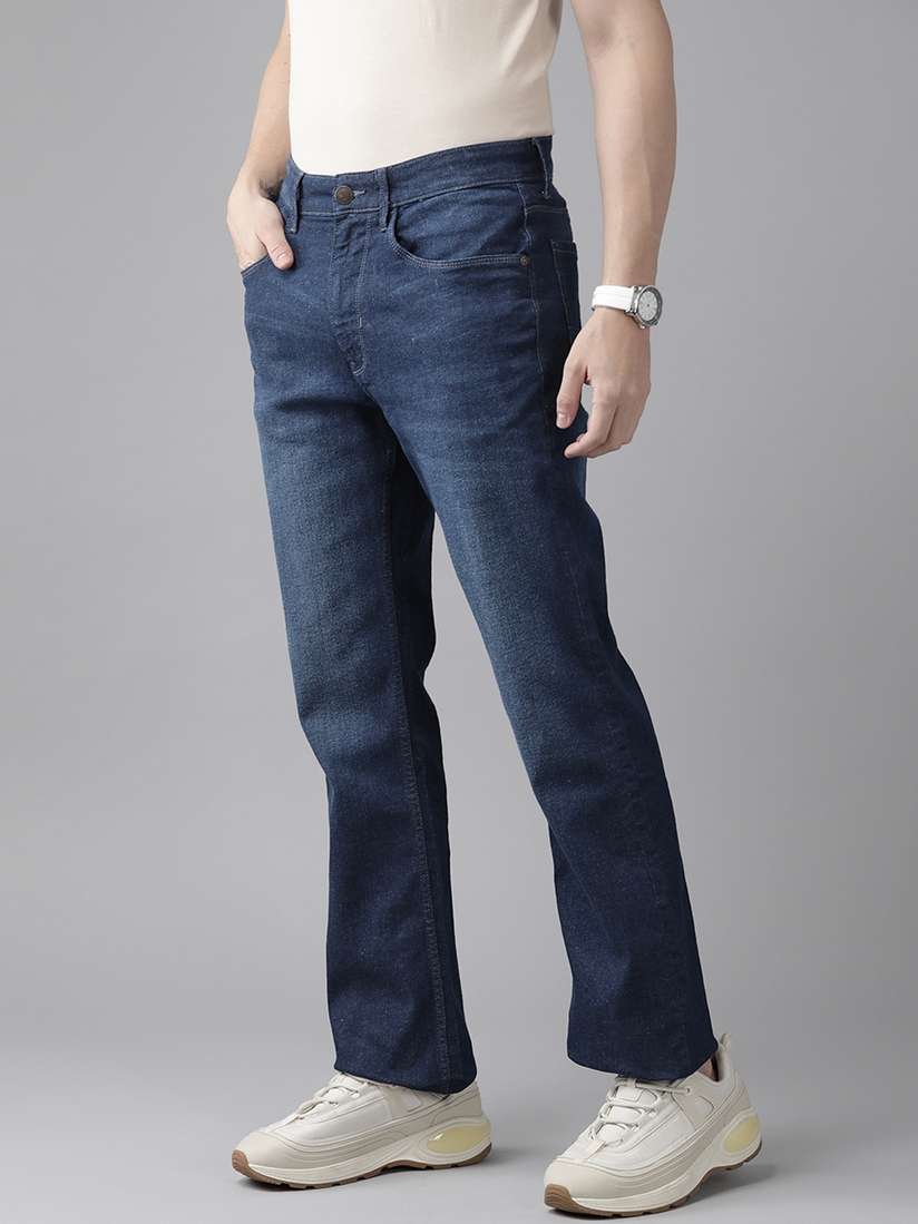 Buy U S Polo Assn Denim Co Men Navy Blue Bootcut Light Fade 