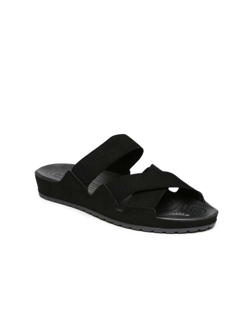 Buy Crocs Women Black Solid Anna Flatforms Heels for Women 1792280 Myntra