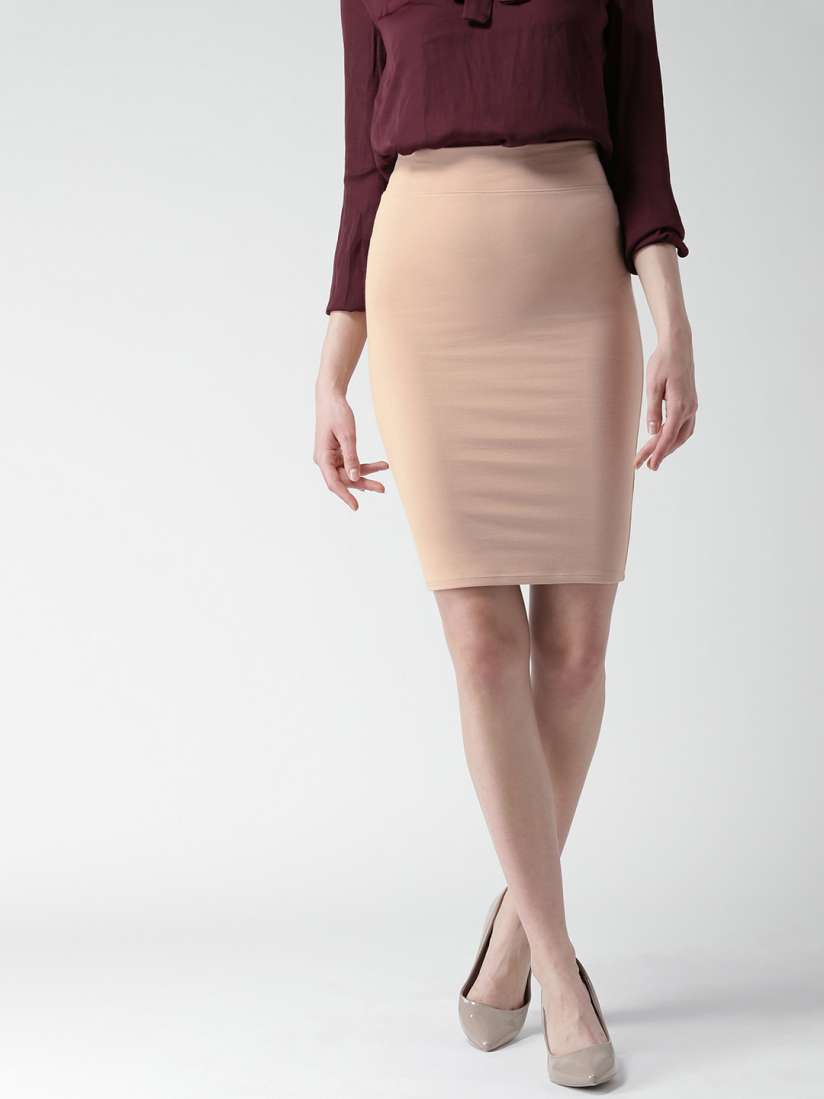 Dusky pink pencil skirt 2025