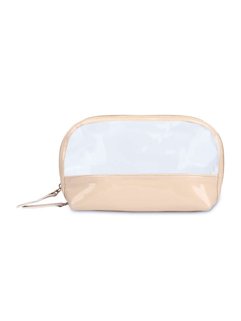 Buy NFI essentials Women Peach Coloured Transparent Makeup Pouch Travel Accessory for Women 17933152 Myntra