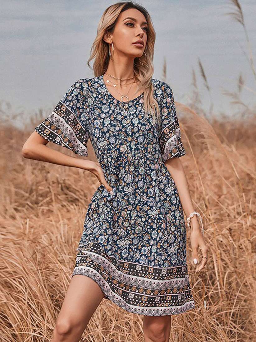 Buy La Aimee Women Multi coloured Animal Printed Dress Dresses for Women 17939410 Myntra