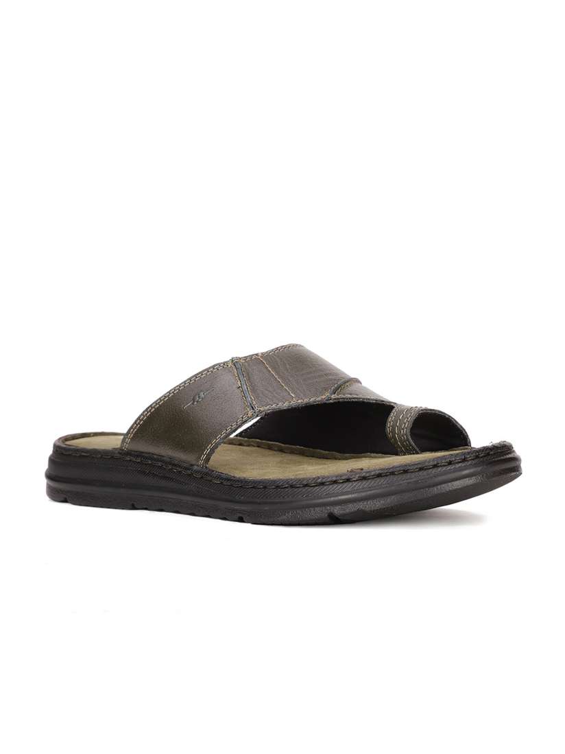 Buy Bata Men Olive Green Leather Comfort Sandals Sandals for Men 17944410 Myntra