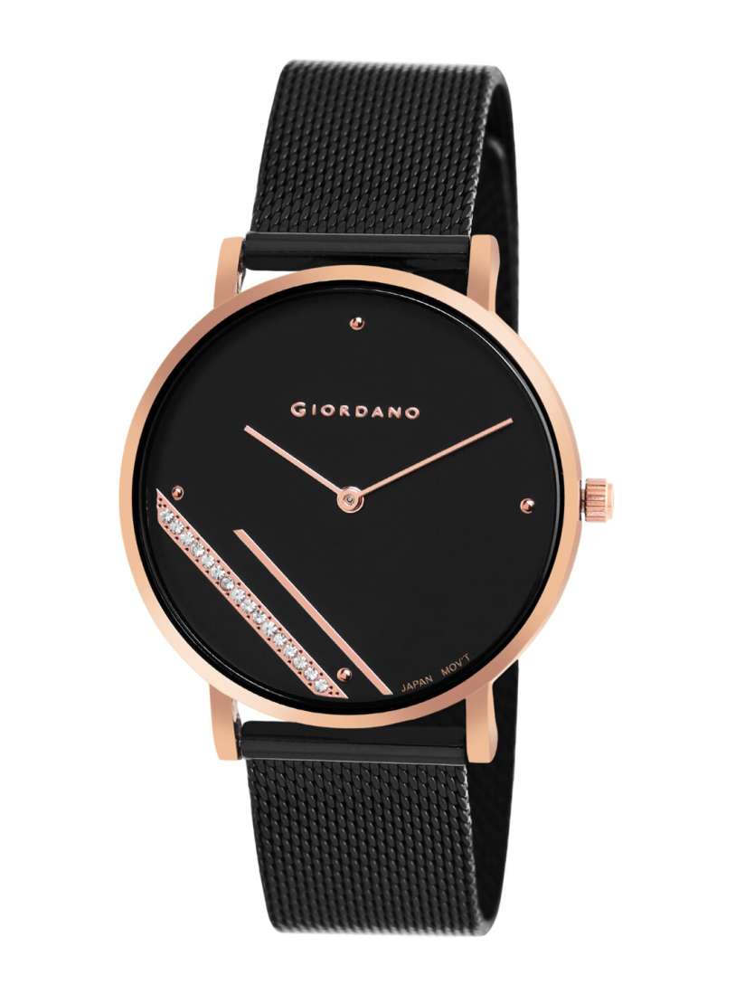 Buy GIORDANO Women Black Dial Black Bracelet Style Straps Analogue Watch GD 60011 11 Watches for Women 17945566 Myntra