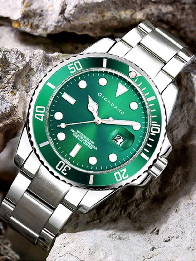 Buy GIORDANO Men Green Dial Stainless Steel Bracelet Style Straps Analogue Watch GD 50006 22 Watches for Men 17945568 Myntra