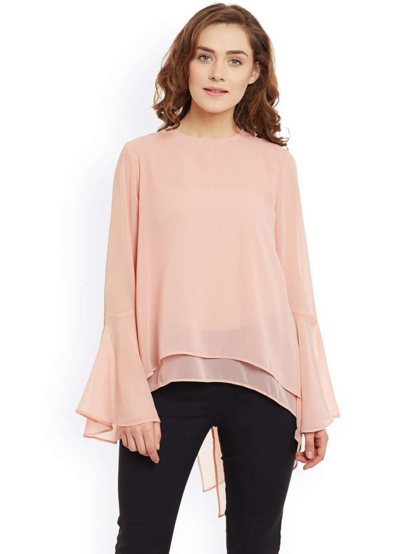 Buy FEMMELLA Pink Layered High Low Top Tops for Women 1794567 Myntra