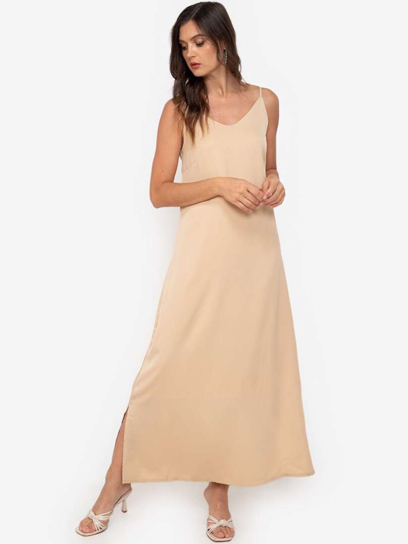 Buy ZALORA WORK Beige Maxi Dress Dresses for Women 17947178 Myntra