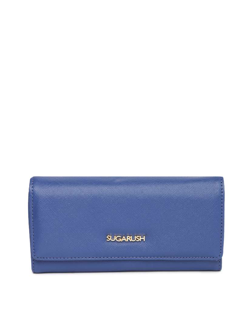 Buy Sugarush Women Blue Textured Wallet Wallets for Women 1795451 Myntra