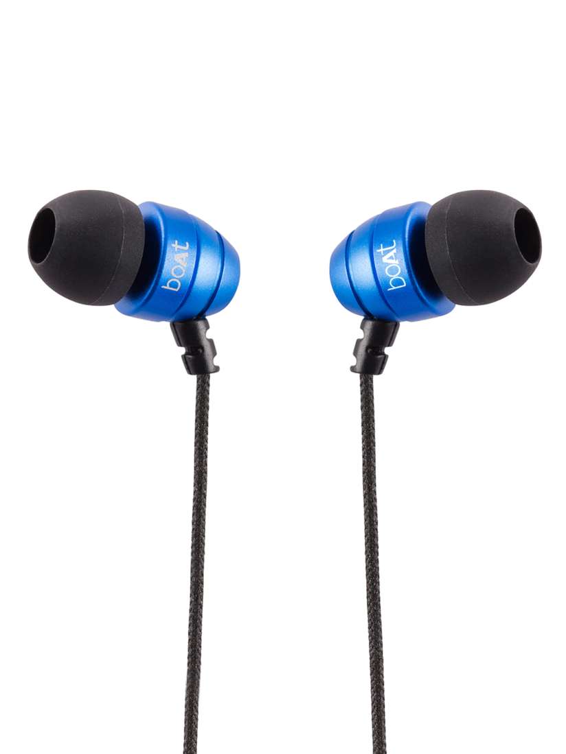 Buy boAt Blue Black Bassheads 170 In Ear Earphones with Mic Headphones for Unisex 1795462 Myntra