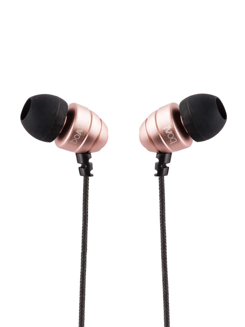 Buy boAt Rose Gold Toned Black Bassheads 170 In Ear Earphones with Mic Headphones for Unisex 1795463 Myntra
