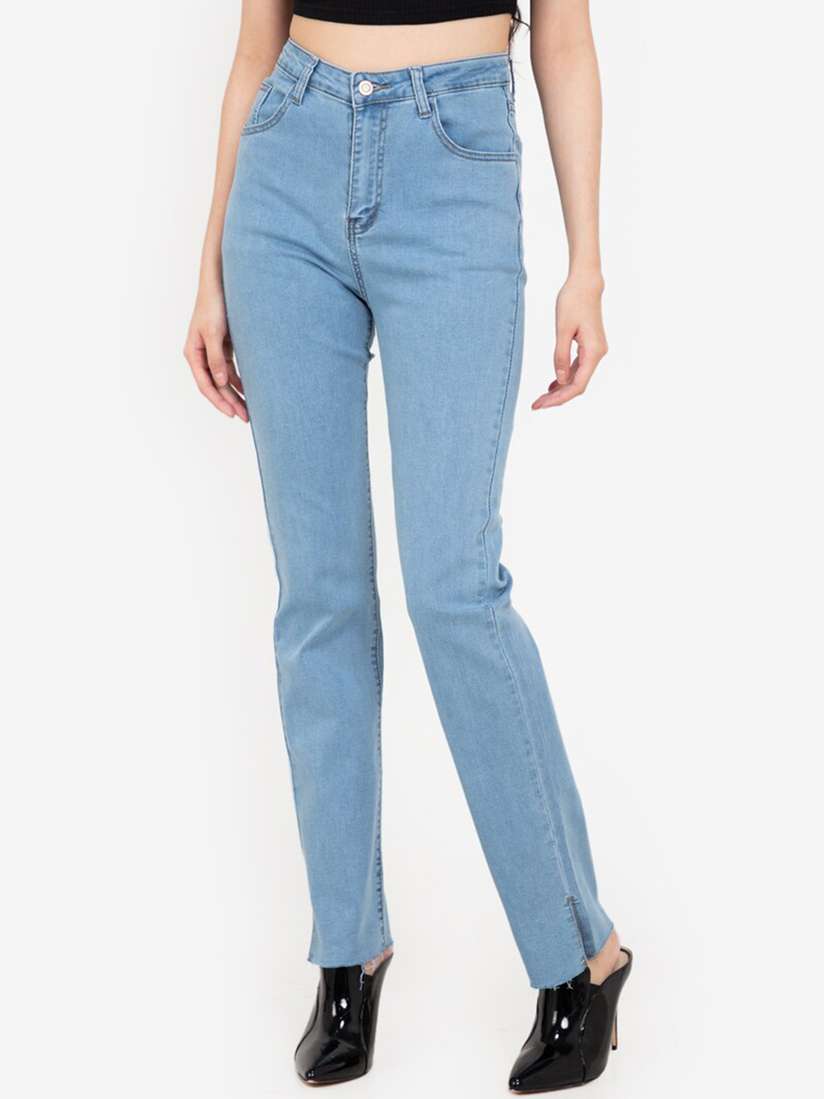 Zalora Next Skinny Jeans Buy ZALORA BASICS Women Blue High Rise