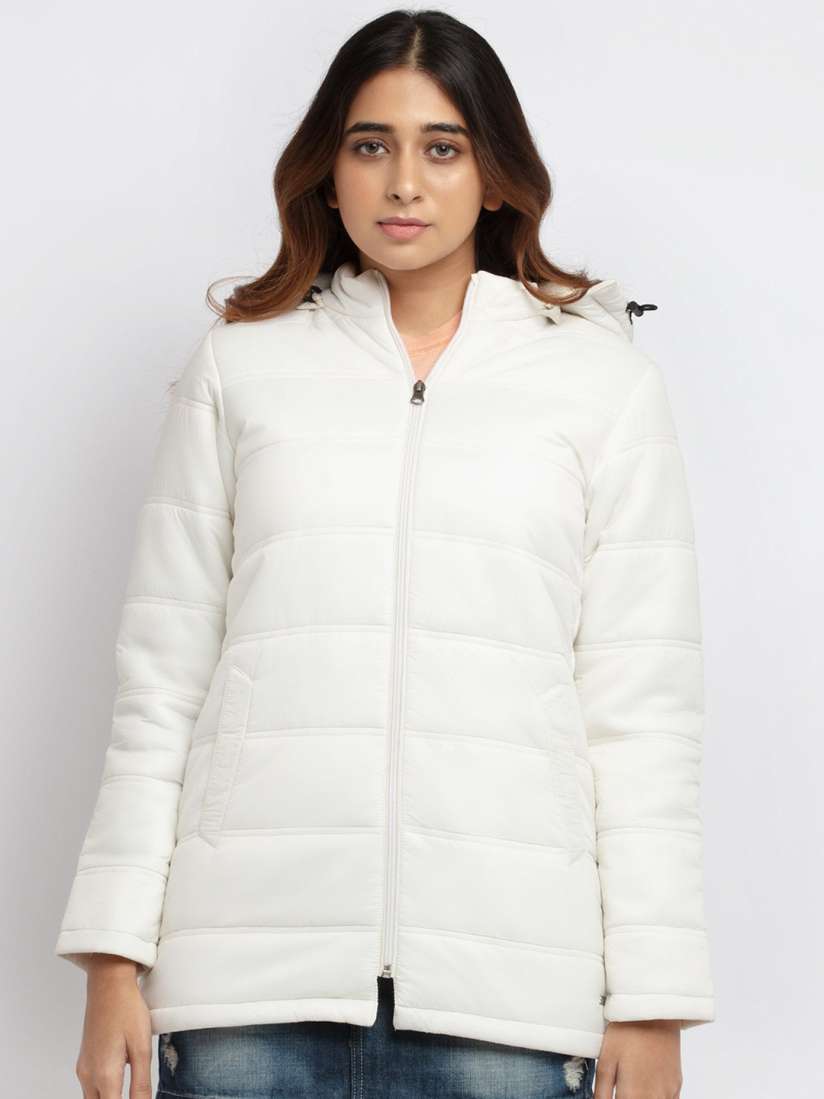 Off white quilted jacket hot sale