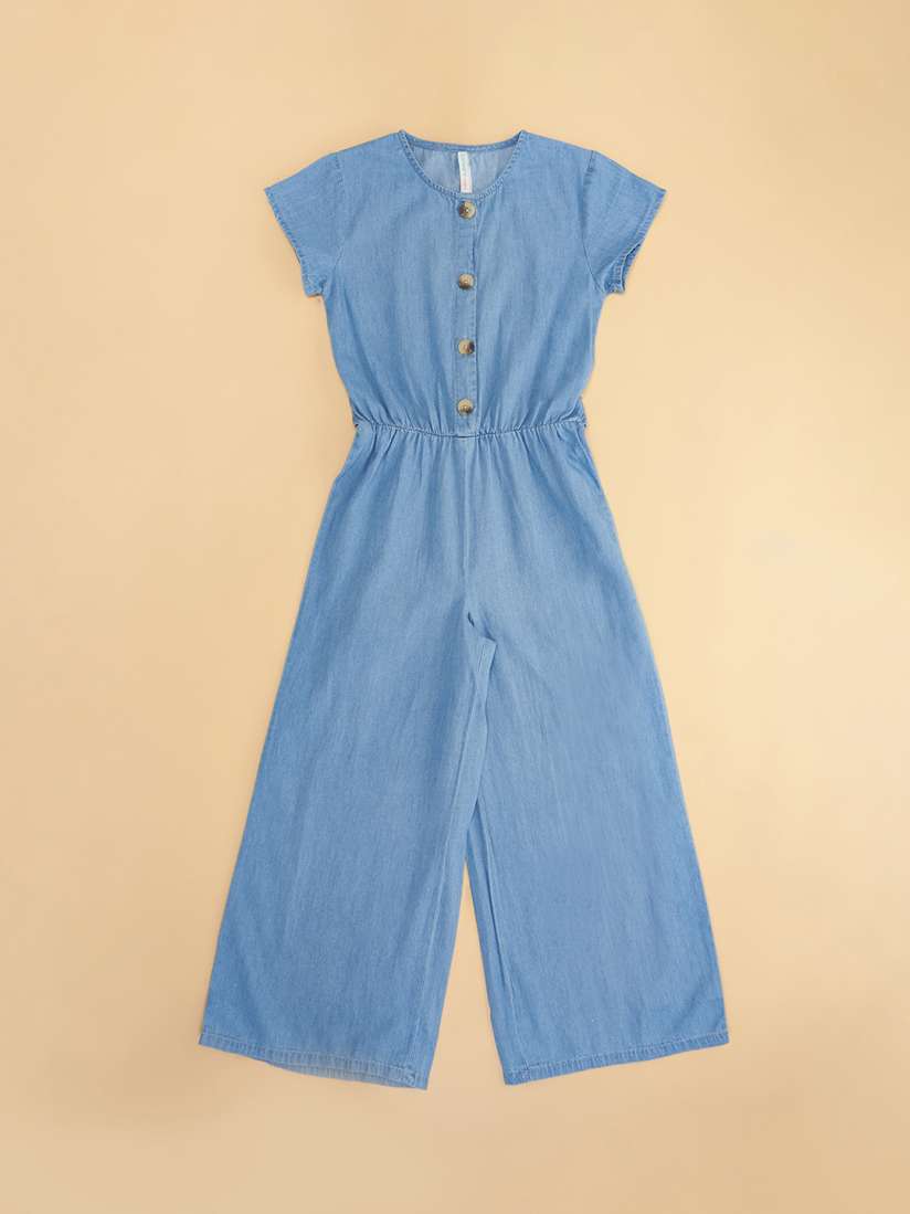 Buy Pantaloons Junior Girls Blue Denim Dress Dresses for Girls 17963476 Myntra