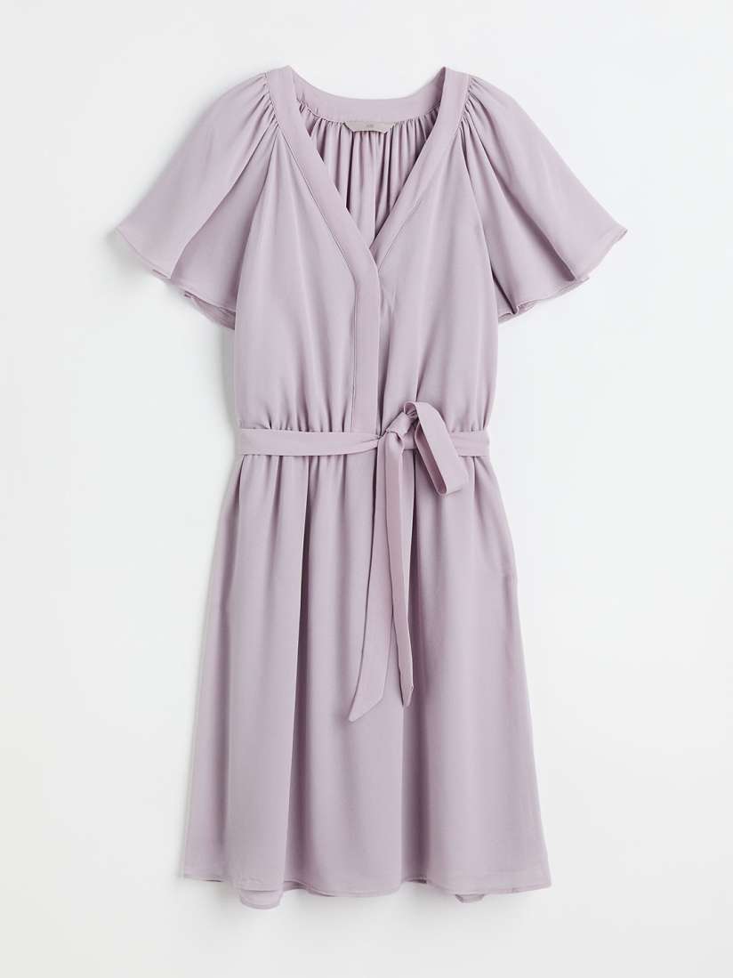 V neck chiffon dress h&m outlet