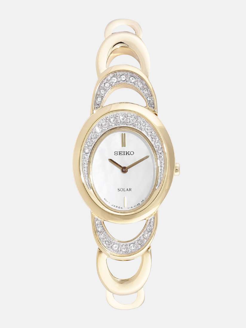 Buy SEIKO SOLAR Women Mother Of Pearl Eco Drive Dial Watch SUP298P1 Watches for Women Myntra