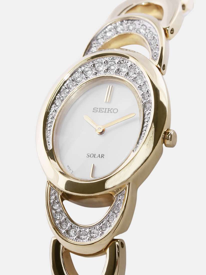 Buy SEIKO SOLAR Women Mother Of Pearl Eco Drive Dial Watch SUP298P1 Watches for Women Myntra