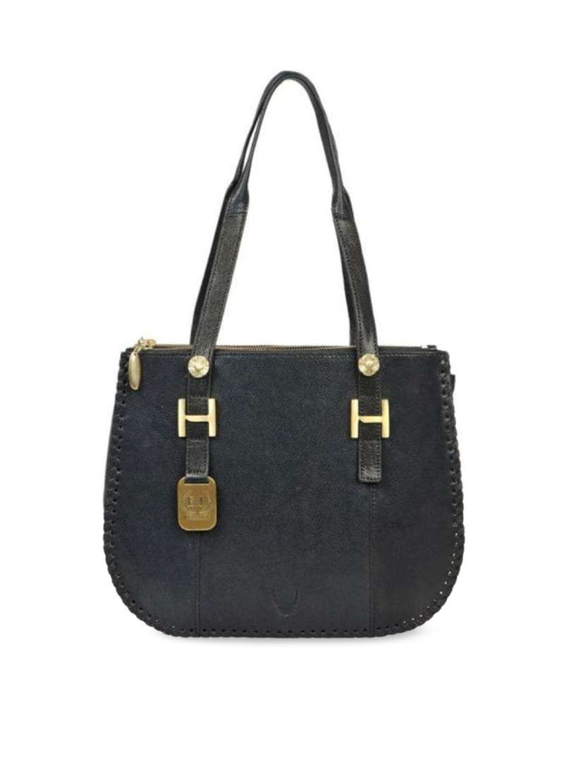 Buy Hidesign Black Leather Structured Handheld Bag Handbags for Women 17970214 Myntra