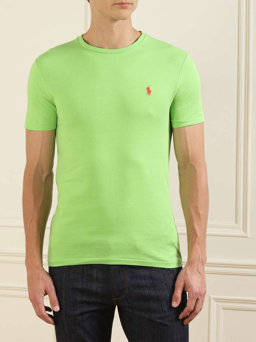 Lime green ralph lauren t shirt discount