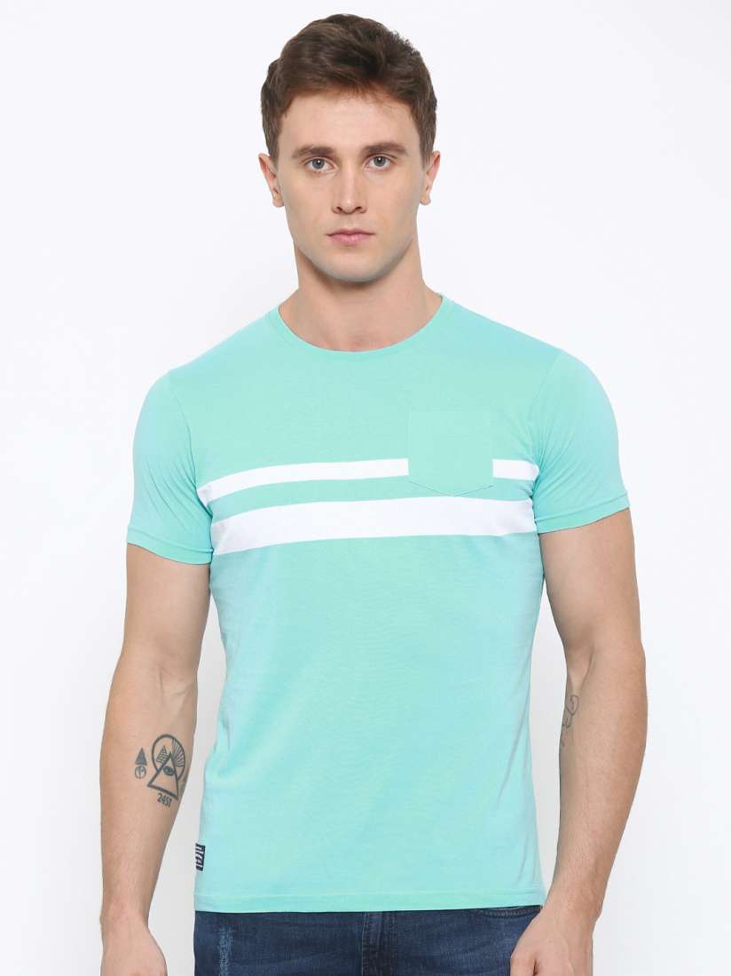 Buy Pepe Jeans Men Blue Printed Round Neck Pure Cotton T shirt Tshirts for Men 1797747 Myntra