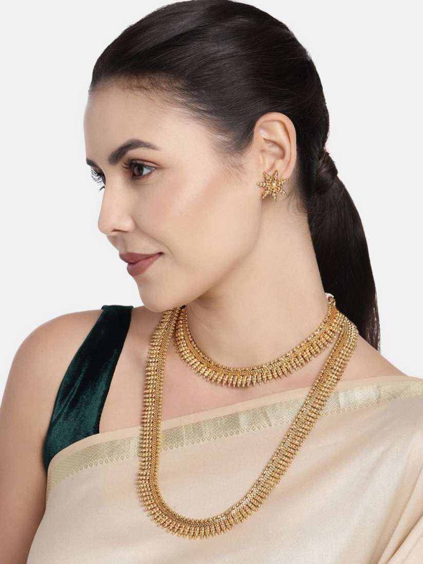 Buy I Jewels Set of 2 Gold Plated Jewellery Set Jewellery Set for Women 17989118 Myntra