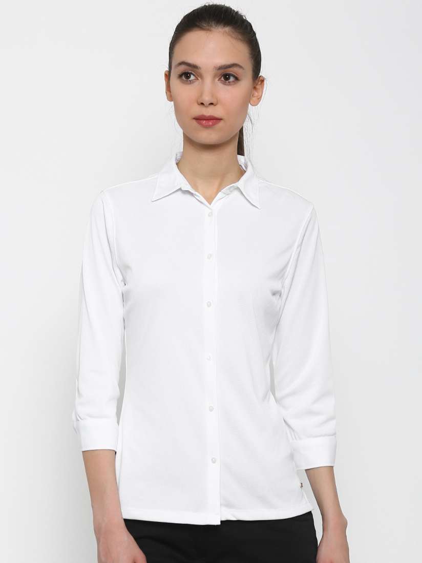 Buy Park Avenue White Casual Shirt Shirts for Women 1798934 Myntra