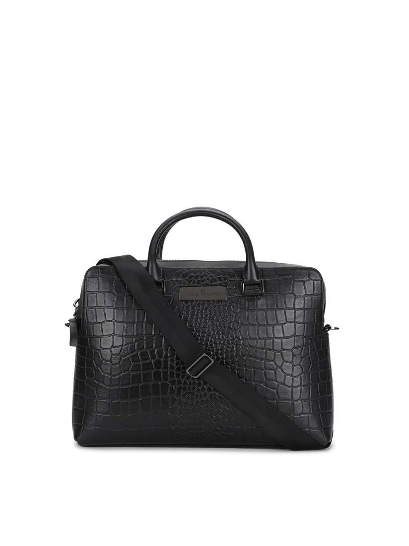Louis philippe leather laptop bag outlet