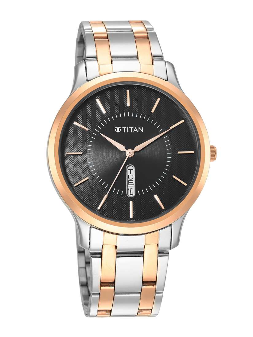 Titan watches stainless steel on sale