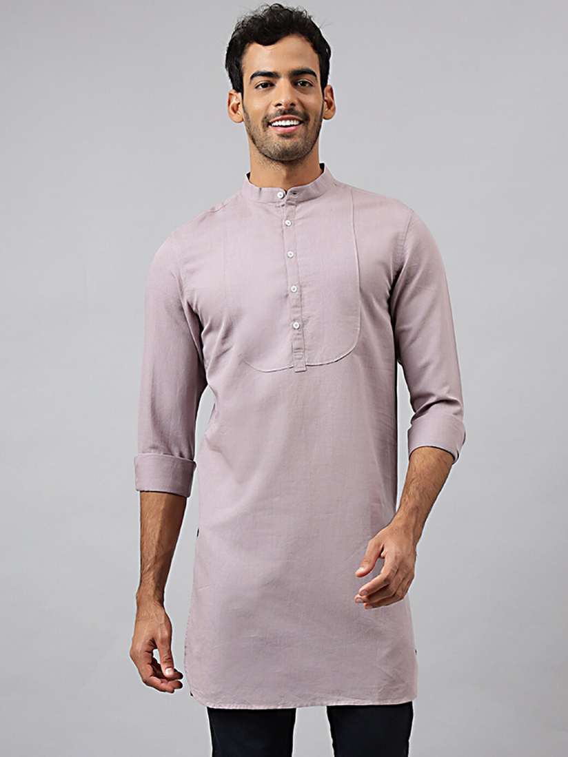Buy MR BUTTON Men Mauve Pathani Kurta Kurtas for Men 17999520 Myntra