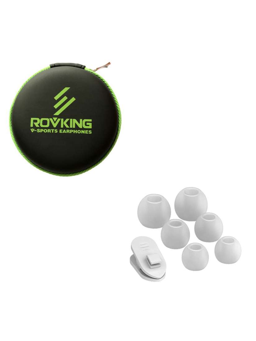 Buy Rovking White Rose Gold Toned 7XPlus In Ear Earbuds with Mic Headphones for Unisex 1800299 Myntra