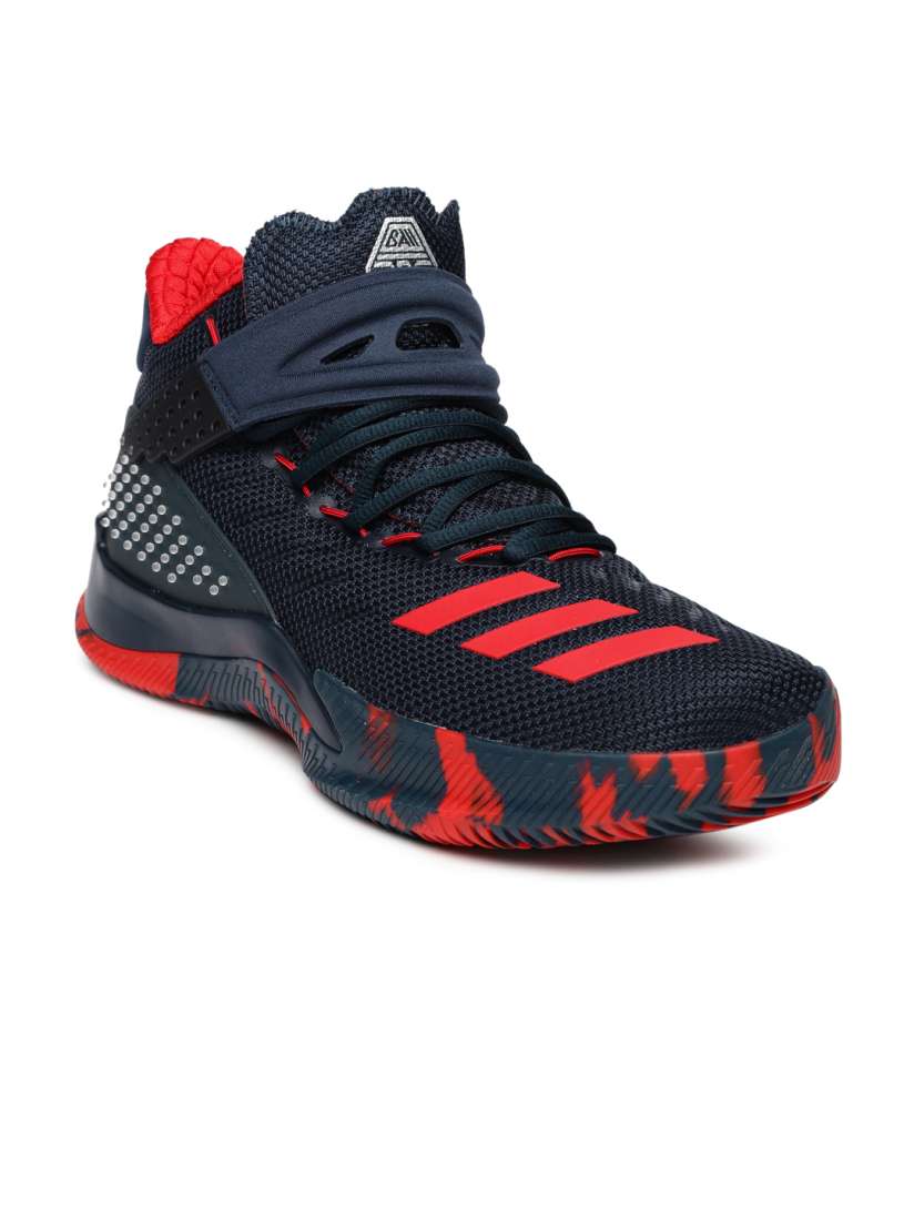 Adidas basketball shoes navy blue deals