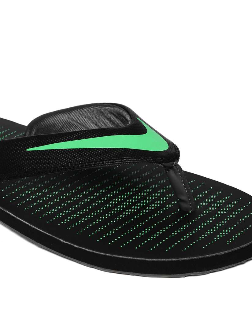 Nike thong 5 black and green deals