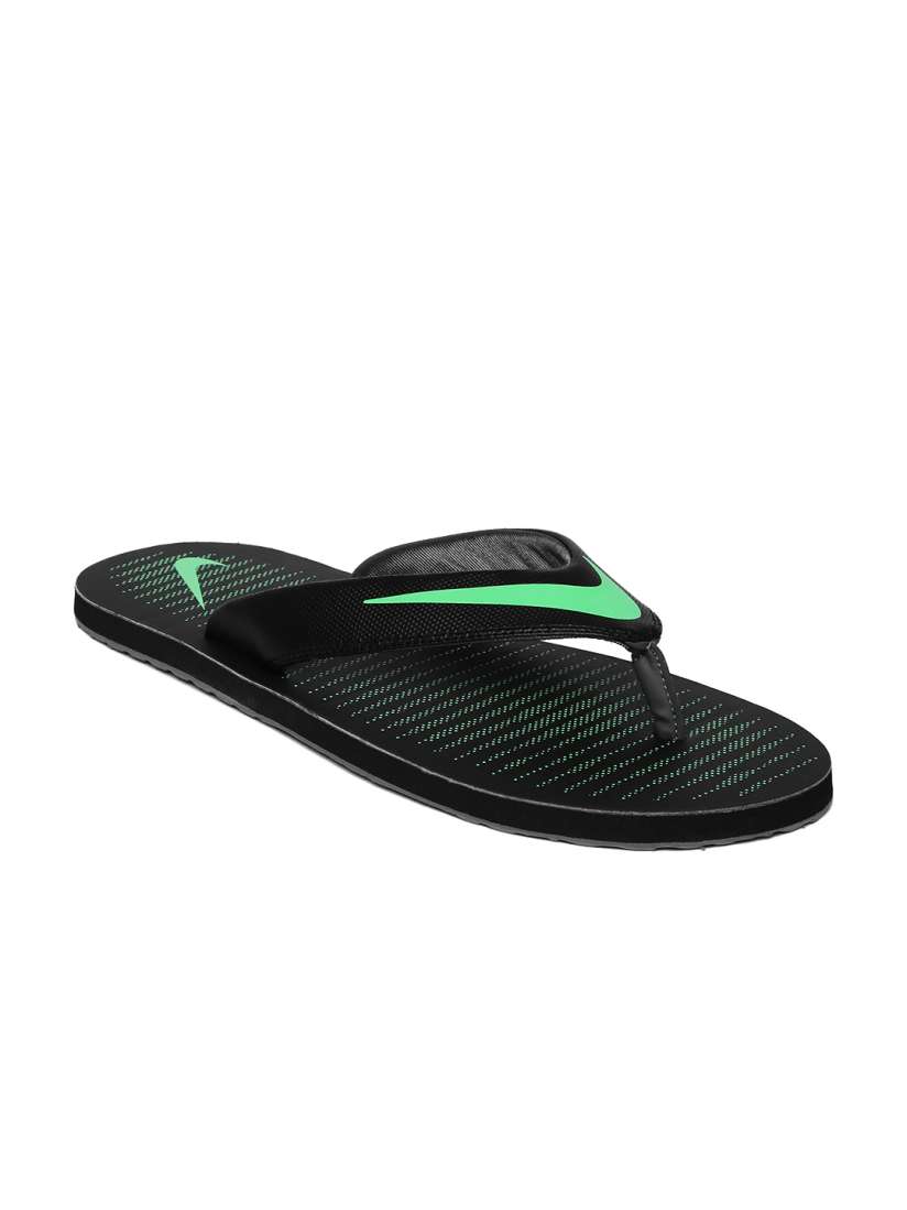 Nike chroma thong 5 black and green top