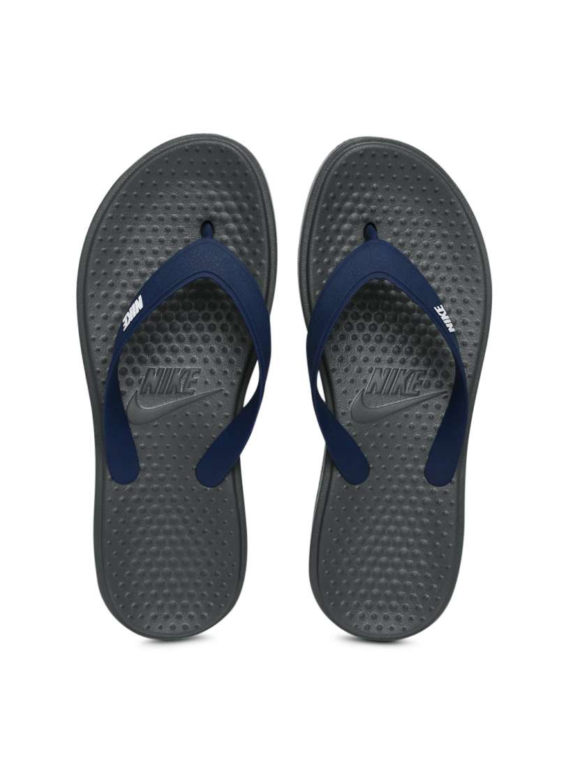 Buy Nike Men Navy Grey Solay Thong Flip Flops Flip Flops for Men 1800826 Myntra