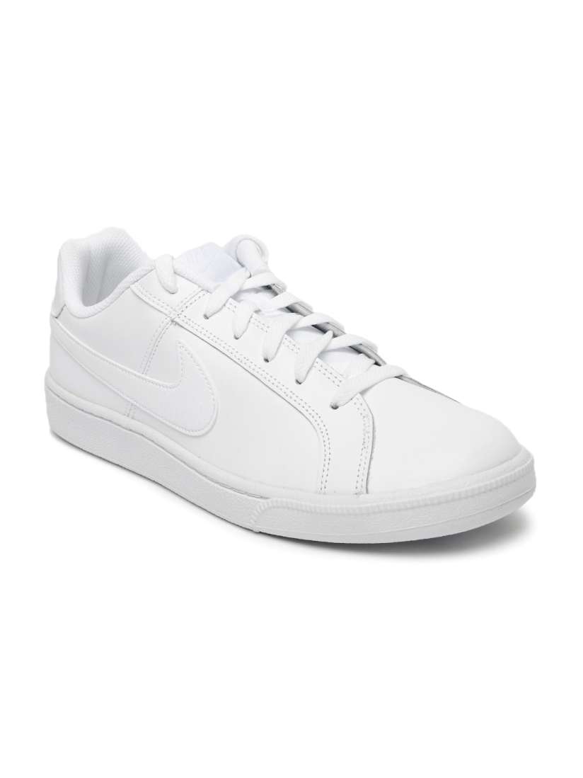 Nike men white solid court royale sneakers clearance