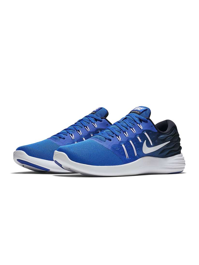 Nike lunarstelos blue running shoes cheap
