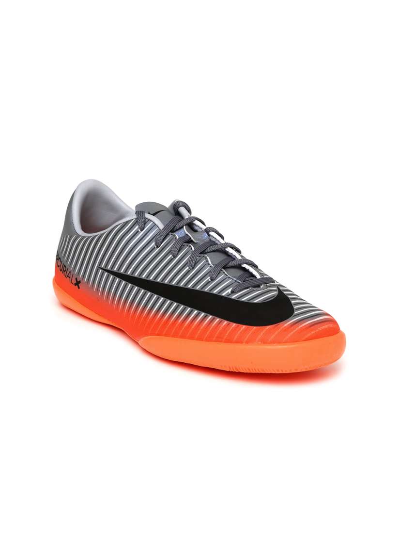 Buy Nike Unisex Grey Orange MERCURIALX VICTRY 6 CR7 Football Shoes Sports Shoes for Unisex 1800937 Myntra