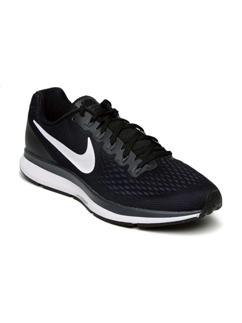 Buy Nike Men Black Air Zoom Pegasus 34 Running Shoes Sports Shoes for Men 1800947 Myntra